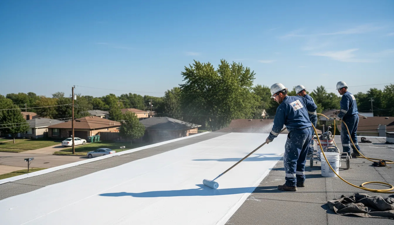 Commercial roof coating in Hopwood, PA near me